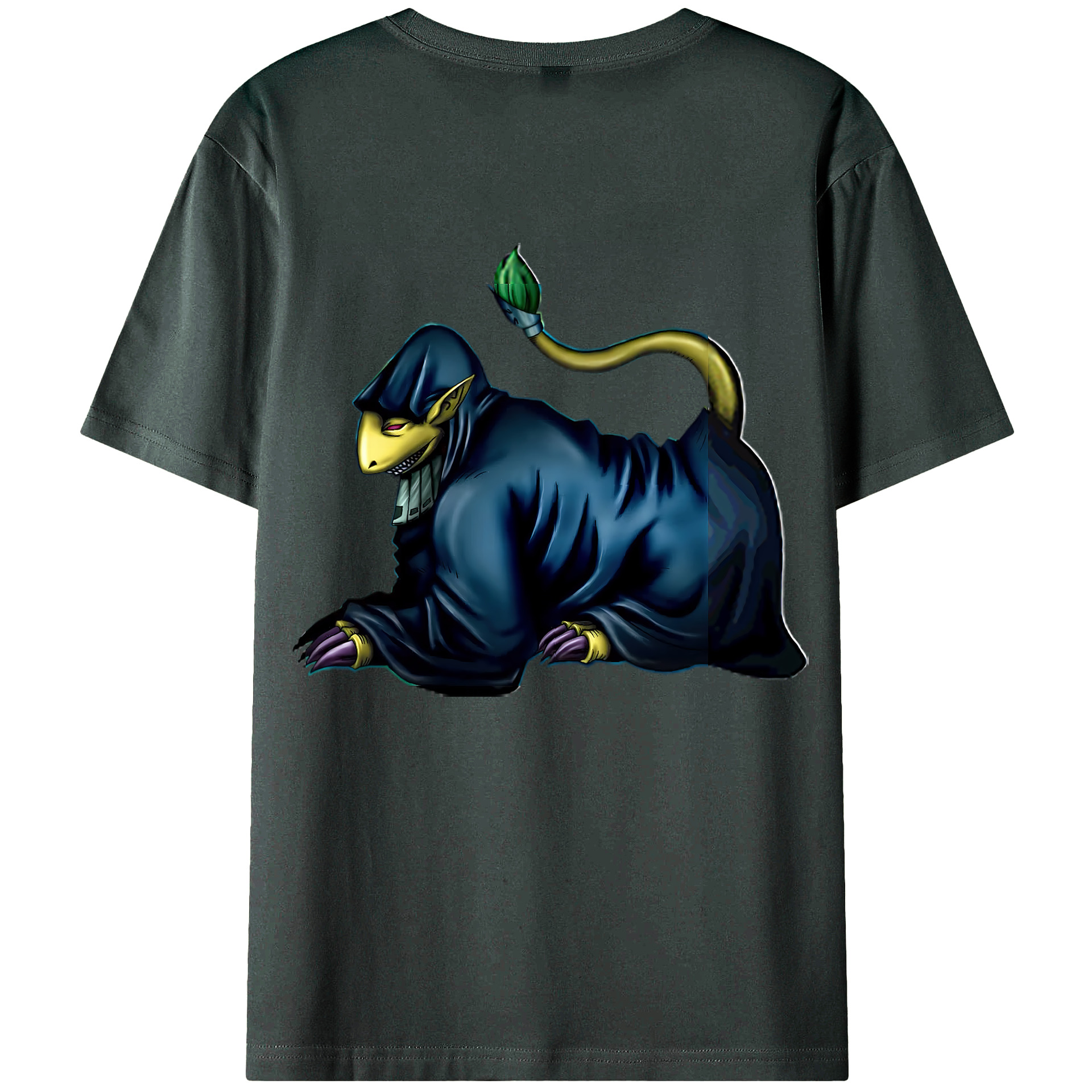 （画像用） 遊☆戯☆王 Yu-Gi-Oh! 綿100％ メンズ半袖Tシャツ（バックプリント） 通気性